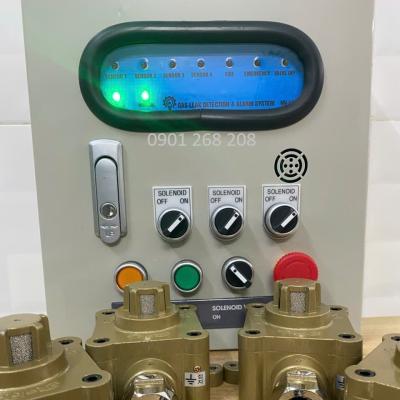 TỦ BÁO RÒ GAS 4 KÊNH ĐẦU DÒ PHÒNG NỔ ĐIỀU KHIỂN 4 VAN ĐIỆN TỪ ĐỘC LẶP